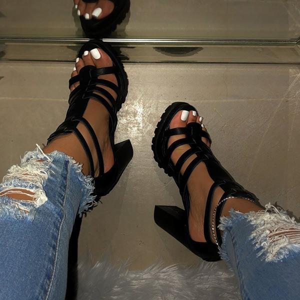 Platform Open Toe Heels