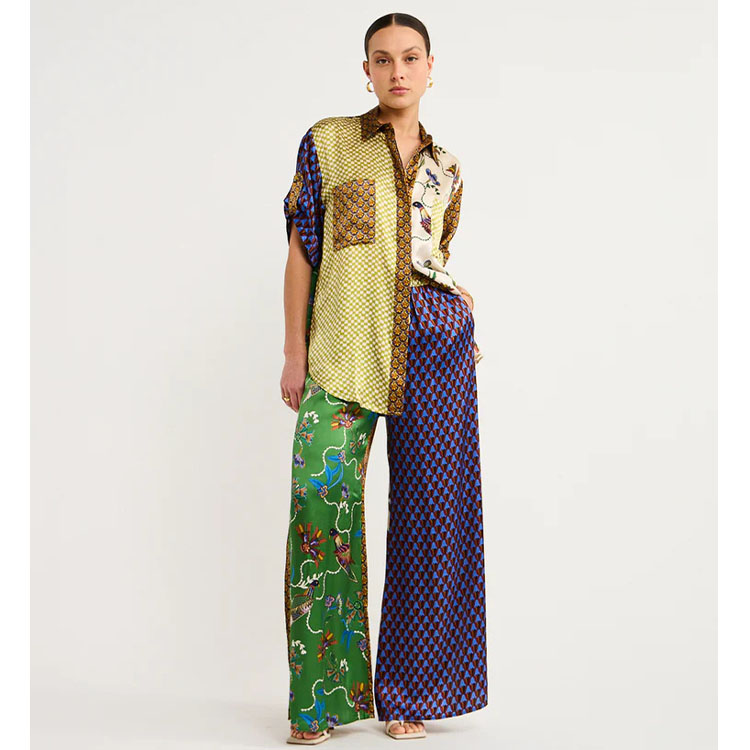 Printed Shirt and Pants Set