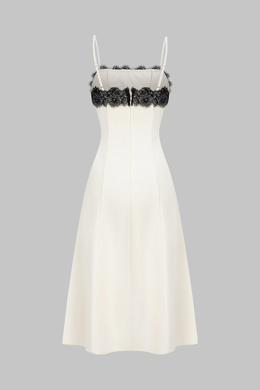 Lace Patchwork Sleeveless Slip Maxi Dress