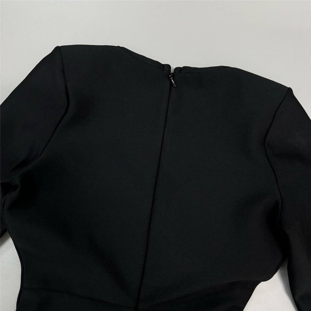 Long Sleeve Bandage Maxi Dress